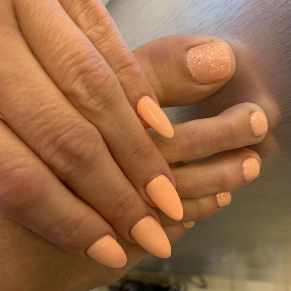 Creative Nails - You can get the sparkles on the nails as well but I chose to leave them. It looks great!! - Nail Salons Near Me - Las Vegas, Nevada Creative Nails - You can get the sparkles on the nails as well but I chose to leave them. It looks great!! - Nail Salons Near Me - Las Vegas, Nevada