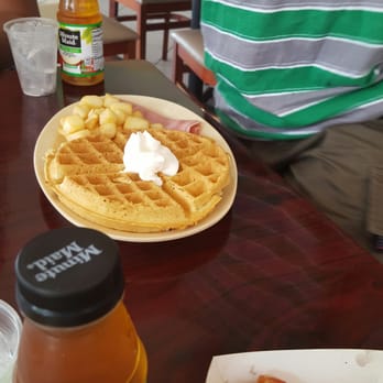 Las Canarias - Breakfast...waffle, ham (which apparently cannot be sub'd) and home potatoes. - Breakfast & Brunch Near Me - San Juan, Puerto Rico Las Canarias - Breakfast...waffle, ham (which apparently cannot be sub'd) and home potatoes. - Breakfast & Brunch Near Me - San Juan, Puerto Rico
