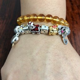 Pandora bracelet and charms. Pandora bracelet and charms.