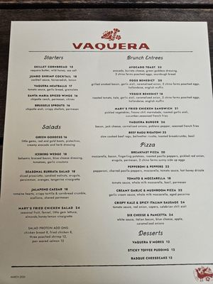 Menu photo 2 Vaquera San Juan Capistrano, CA Menu photo 2 Vaquera San Juan Capistrano, CA