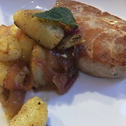 L'Incontro - Fresh catch Tuna with caramelized onions and potatoes.