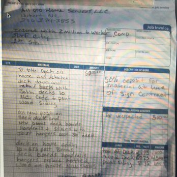 His N Hers ALL-PRO Home Services - Contract for Christine J states replacing all rotten wood, posts to be 6x6 etc but Jeffrey used 4x4 and didn't replace rotten wood. - Fences & Gates Near Me - Hubert, North Carolina