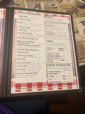 Menu photo 8 Scooters Hobe Sound, FL Menu photo 8 Scooters Hobe Sound, FL