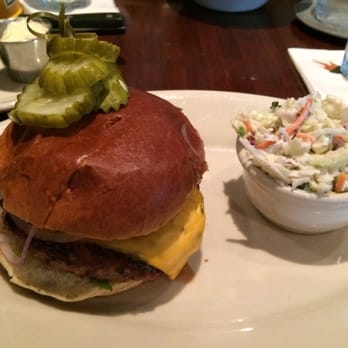 Weber Grill Restaurant - Classic burger with blue cheese slaw - Steakhouses Near Me - Indianapolis, Indiana Weber Grill Restaurant - Classic burger with blue cheese slaw - Steakhouses Near Me - Indianapolis, Indiana
