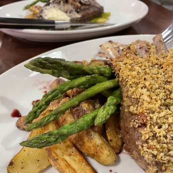 The Lake House at Sylvan Beach - Rack of lamb and NY strip steak as entrees were very filling. They served thick cuts of meat that were cooked to order. Veggies were fresh - Casinos Near Me - Sylvan Beach, New York The Lake House at Sylvan Beach - Rack of lamb and NY strip steak as entrees were very filling. They served thick cuts of meat that were cooked to order. Veggies were fresh - Casinos Near Me - Sylvan Beach, New York