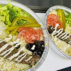 Gyros Box Halal - Beef Kababs rice