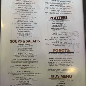 Hot Tails - Menu - Seafood Near Me - Prairieville, Louisiana