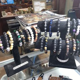 Custom beaded bracelets by Calibeadman sold at the Refuge Cigar Lounge. For those looking to increase their wristgame. Custom beaded bracelets by Calibeadman sold at the Refuge Cigar Lounge. For those looking to increase their wristgame.