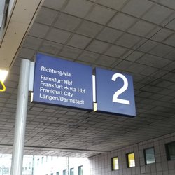 Bahnhof Frankfurt am Main Messe - Platform 2 at Bahnhof Messe