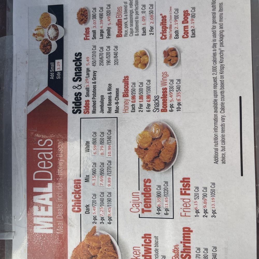 Updated menu pricing Updated menu pricing