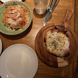 Acquolina Trattoria & Pizzeria - Chicken Parmesan and pasta