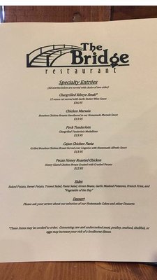 Menu photo 8 The Bridge Indian Trail, NC Menu photo 8 The Bridge Indian Trail, NC
