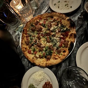 Gjelina - Lamb Sausage Pizza - New American Near Me - Venice, California Gjelina - Lamb Sausage Pizza - New American Near Me - Venice, California