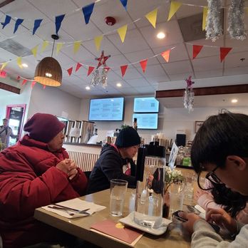 Merienda Cafe - Inside dining area. Packed! - Filipino Near Me - Grayslake, Illinois Merienda Cafe - Inside dining area. Packed! - Filipino Near Me - Grayslake, Illinois