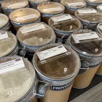 BD Provisions - Severna Park - several buckets of brown and white powder - Coffee Roasteries Near Me - Severna Park, Maryland BD Provisions - Severna Park - several buckets of brown and white powder - Coffee Roasteries Near Me - Severna Park, Maryland
