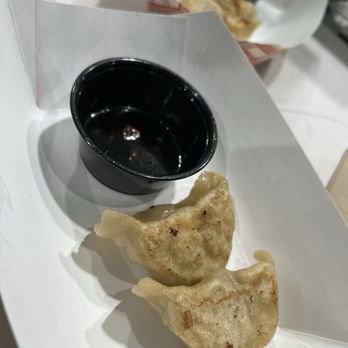 EJJI - Dumplings with ginger and black vinegar sauce. - Ramen Near Me - Baltimore, Maryland