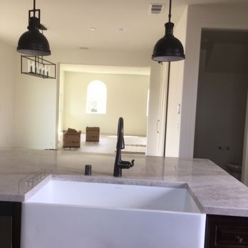 Gibson Plumbing - Farm sink with Moen faucet - Plumbing Near Me - Norco, California Gibson Plumbing - Farm sink with Moen faucet - Plumbing Near Me - Norco, California
