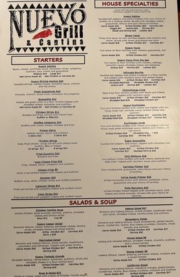 Menu photo 4 Nuevo Grill & Cantina Ramona, CA Menu photo 4 Nuevo Grill & Cantina Ramona, CA
