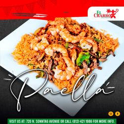 El Charro Mexican Restaurant - Start your week, with our monday's flavor adventure with chicken breast, steak, and shrimp seasoned with an Aztec blend of spices.