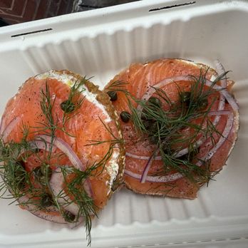 Apollo Bagels - Sesame bagel w/ smoked salmon - Bagels Near Me - New York, New York Apollo Bagels - Sesame bagel w/ smoked salmon - Bagels Near Me - New York, New York