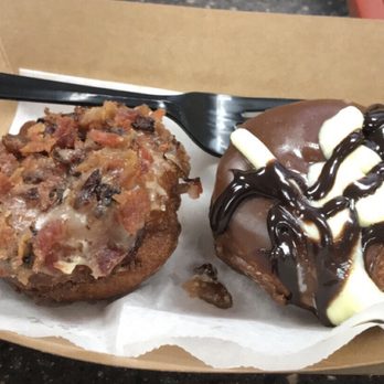 Doughnut Snob - Maple Bacon and Bavarian Creme - Donuts Near Me