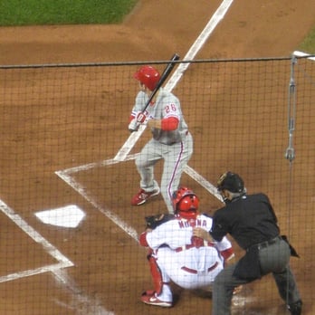 Busch Stadium - Utley, moments before clubbing a HR! - Stadiums & Arenas Near Me - Saint Louis, Missouri