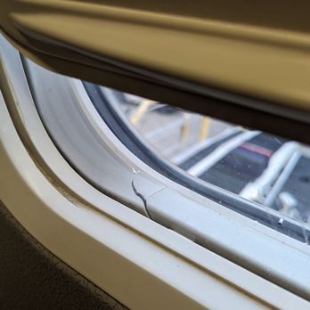 United Airlines - Why should I worry about a cracked window frame if United doesn't? It must be completely safe ;). - Airlines Near Me - Buffalo, New York United Airlines - Why should I worry about a cracked window frame if United doesn't? It must be completely safe ;). - Airlines Near Me - Buffalo, New York