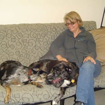 Tail Lights Dogs - Valerie with Ponko and Maia in the Lounge - Pet Training Near Me - Greenville, South Carolina Tail Lights Dogs - Valerie with Ponko and Maia in the Lounge - Pet Training Near Me - Greenville, South Carolina