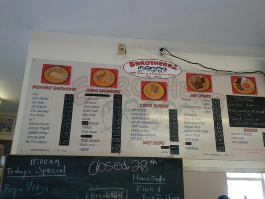 Menu photo 2 Five Brothers Two Summerland Key, FL