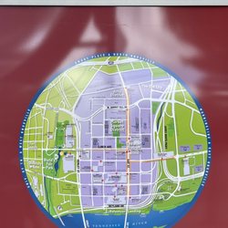 World's Fair Park - World's Fair Park map with downtown