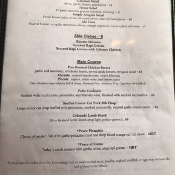 Carmelina's - Menu - Italian Near Me - Boston, Massachusetts