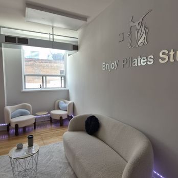 Enjoy Pilates Studio - Studio waiting area - Pilates Near Me - Toronto, Ontario Enjoy Pilates Studio - Studio waiting area - Pilates Near Me - Toronto, Ontario