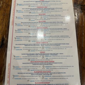 Baja Grill - Taco menu - Bars Near Me - Benton, Arkansas Baja Grill - Taco menu - Bars Near Me - Benton, Arkansas