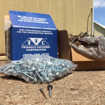 Triangle Fastener - Triangle Fastener helped GREEN POWER 4 TEXAS make old roofs new. No rust, long life screws. - Building Supplies Near Me - Houston, Texas Triangle Fastener - Triangle Fastener helped GREEN POWER 4 TEXAS make old roofs new. No rust, long life screws. - Building Supplies Near Me - Houston, Texas