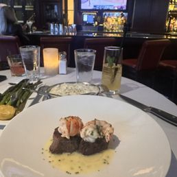 Seared Tenderloin with Butter Poached Lobster Tails Seared Tenderloin with Butter Poached Lobster Tails