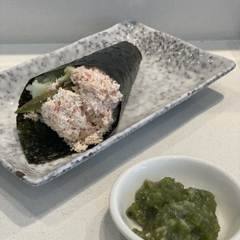 Sushi Plus One - Snow Crab Hand Roll and Fresh Wasabi - Japanese Near Me - Murrieta, California Sushi Plus One - Snow Crab Hand Roll and Fresh Wasabi - Japanese Near Me - Murrieta, California