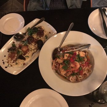 Massimo Restaurant - linguine ai Frutti di Mare seared local scallops risotto - Italian Near Me - Providence, Rhode Island Massimo Restaurant - linguine ai Frutti di Mare seared local scallops risotto - Italian Near Me - Providence, Rhode Island