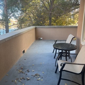 The Broadmoor - Wrap around patio with peekaboo view of the pond. - Resorts Near Me - Colorado Springs, Colorado The Broadmoor - Wrap around patio with peekaboo view of the pond. - Resorts Near Me - Colorado Springs, Colorado