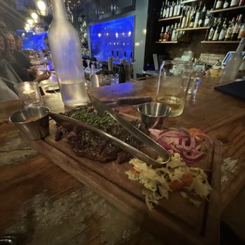 Lechon - Wagyu steak, medium rare - Tapas Bars Near Me - Portland, Oregon Lechon - Wagyu steak, medium rare - Tapas Bars Near Me - Portland, Oregon