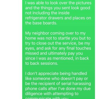 Miss Perfect Cleaning Services - Message continued - Home Cleaning Near Me Miss Perfect Cleaning Services - Message continued - Home Cleaning Near Me