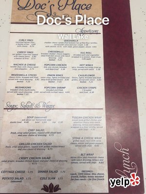 Menu photo 2 Doc's Place Wall Lake, IA