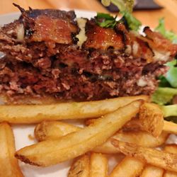 Leo's Bar & Grill - Burger char broiled and cooked perfectly
