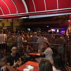 Galitos Grill - Eating while there's a bloco party going on!!! Carnaval weekend!!