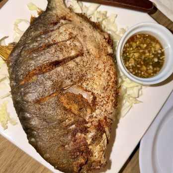 Bangkok House Restaurant - Crispy Fried Pompano Fish!! - Thai Near Me - Ridgecrest, California