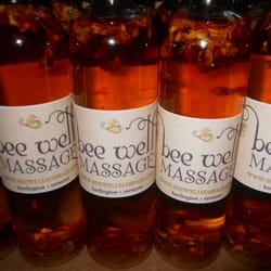 Hand made body oils, made with local Maine honey.
