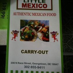 Little Mexico - Front of menu