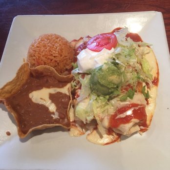 San Marcos Mexican Restaurant - Smithfield - Chicken chimichanga served with rice and refried beans - Mexican Near Me - Smithfield, North Carolina San Marcos Mexican Restaurant - Smithfield - Chicken chimichanga served with rice and refried beans - Mexican Near Me - Smithfield, North Carolina