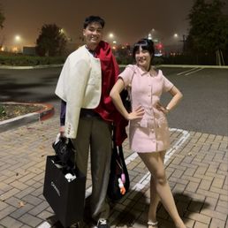 Pink dress that was shortened