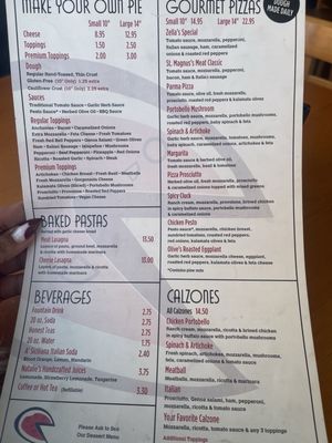 Menu photo 1 Zella's Pizzeria Baltimore, MD Menu photo 1 Zella's Pizzeria Baltimore, MD