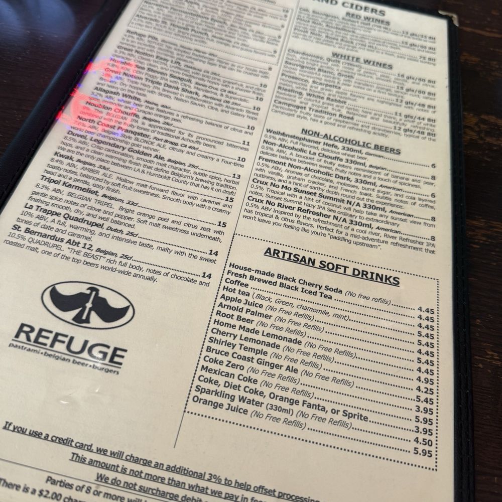 The Refuge - Menú - Burgers Near Me - San Carlos, California The Refuge - Menú - Burgers Near Me - San Carlos, California